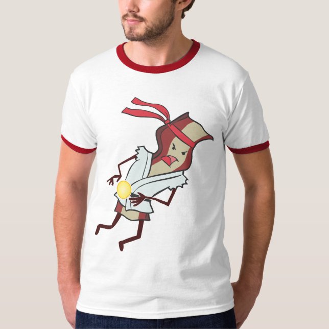 Camiseta T-shirt da campainha do bacon (Frente)