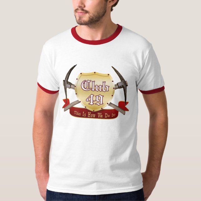 Camiseta T-shirt da campainha do clube 49 (Frente)