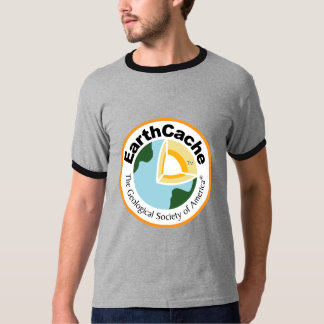 Camiseta T-shirt da campainha do EarthCache dos homens