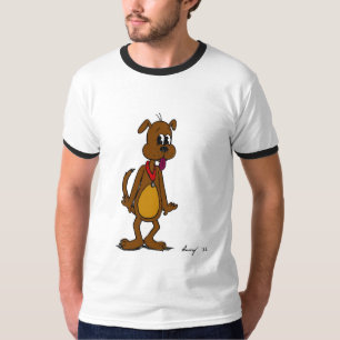 Camiseta T-shirt da campainha dos homens de Toon do Doggy