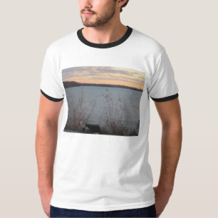 Camiseta T-shirt da campainha dos homens do por do sol da