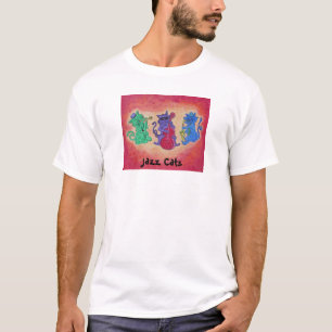 Camiseta T-shirt da campainha dos homens - gatos do jazz