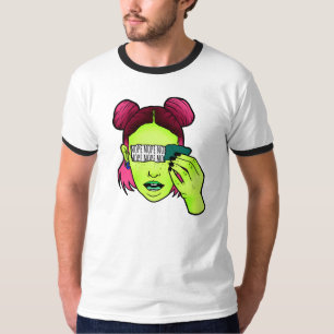Camiseta T-shirt da campainha dos homens Trippy da menina