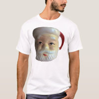 T-shirt da caneca do papai noel do vintage