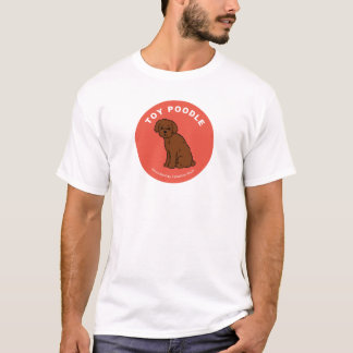 Camiseta T-shirt da caniche de brinquedo (branco)