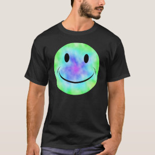Camiseta T-shirt da cara da tintura do laço do arco-íris