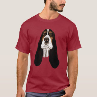 Camiseta T-shirt da cara do Basset