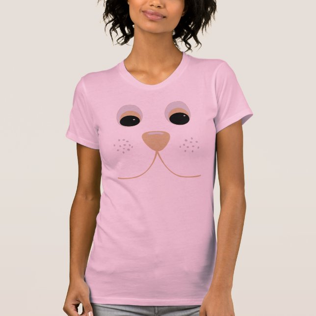 Camiseta T-shirt da cara do cão (Frente)