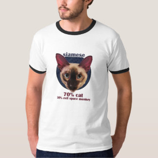Camiseta T-shirt da cara do gato Siamese