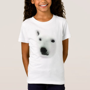 Camiseta T-shirt da cara do urso polar