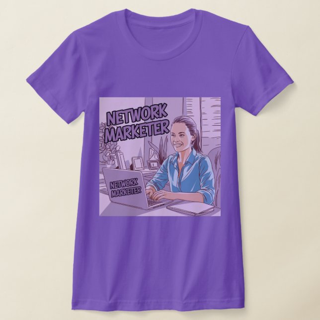 Camiseta T-Shirt da Carreira do Comercializador de Rede (Postura )