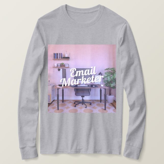 Camiseta T-Shirt da Carreira do Email Marketer (Frente do Design)