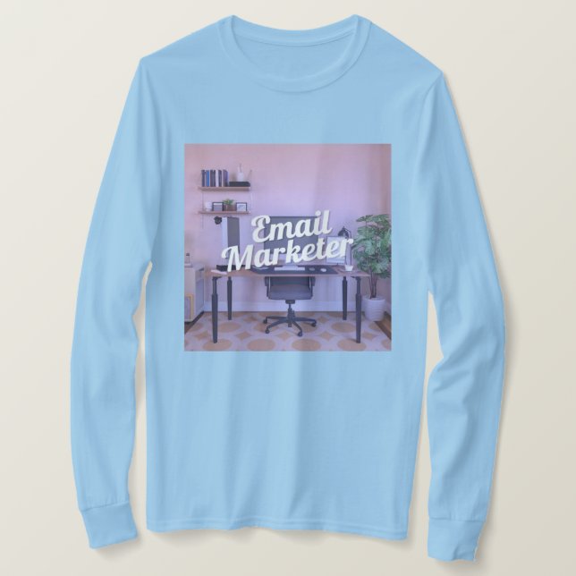 Camiseta T-Shirt da Carreira do Email Marketer (Frente do Design)