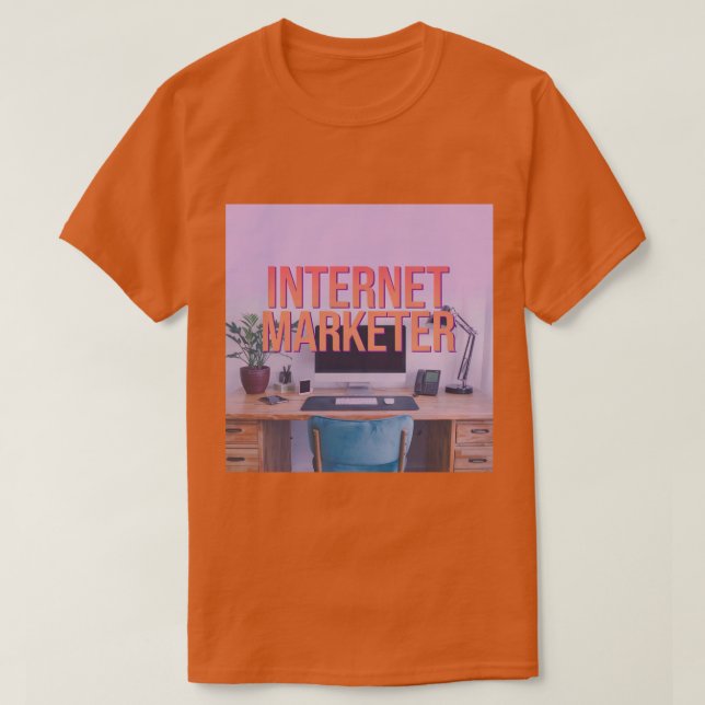 Camiseta T-Shirt da Carreira do Internet Marketer (Frente do Design)