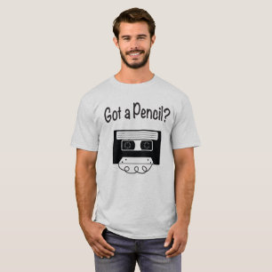 Camiseta T-shirt da cassete de banda magnética