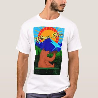 Camiseta T-shirt da cerveja de gengibre