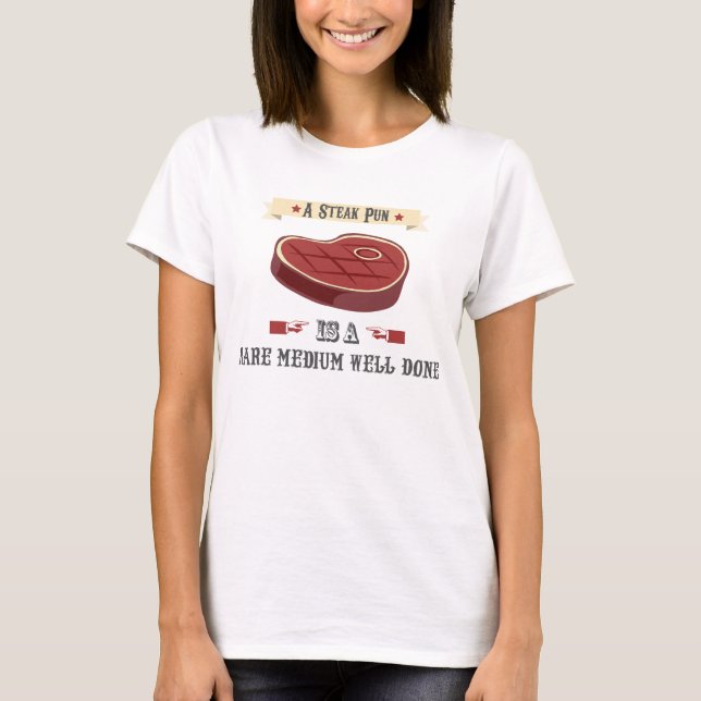 Camiseta T-shirt da chalaça do bife (Frente)