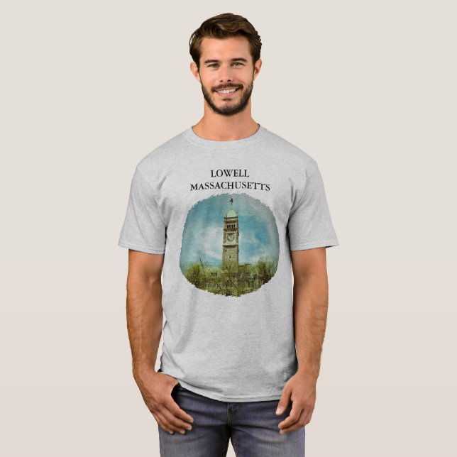 CAMISETA T-SHIRT DA CIDADE LOWELL MASSACHUSETTS (Frente Completa)