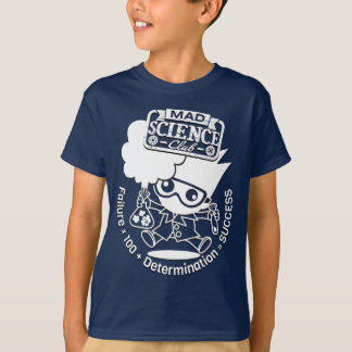 Camiseta T-shirt da ciência: Clube louco da ciência