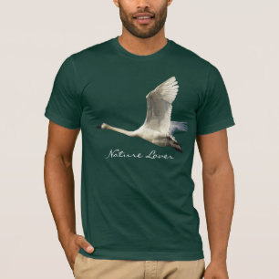 Camiseta T-shirt da cisne de trompetista do AMANTE de