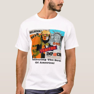 Camiseta T-shirt da colagem da traição de Putin Helsínquia