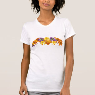 Camiseta T-shirt da colagem do hemerocallis