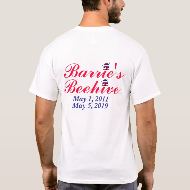 Camiseta T-shirt da colmeia de Barrie (Verso)