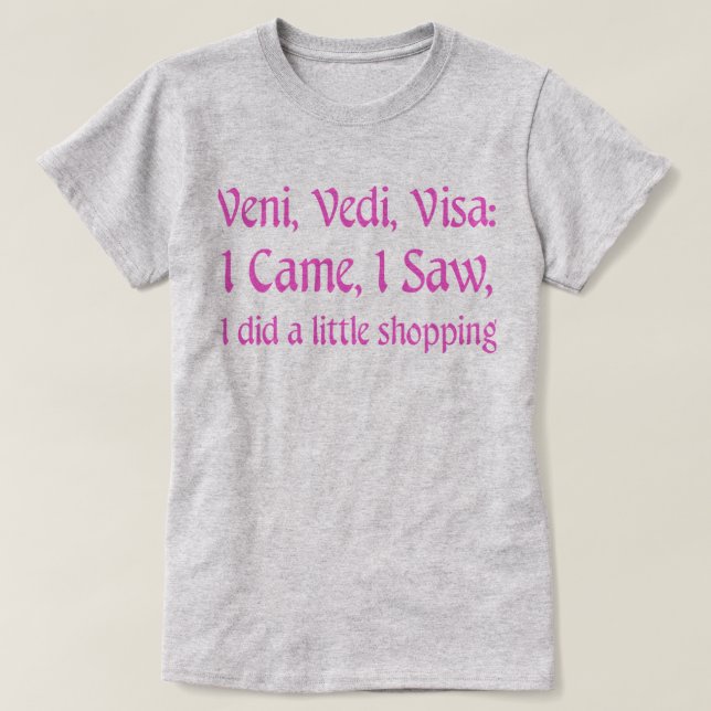 Camiseta T-shirt da compra (Frente do Design)