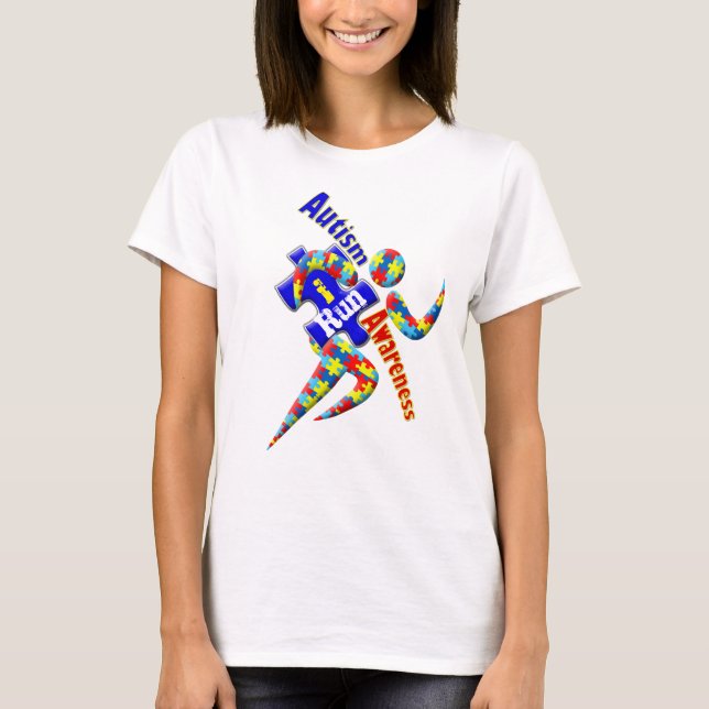 Camiseta T-shirt da consciência do autismo (Frente)
