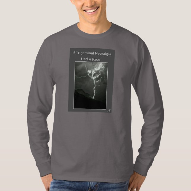 Camiseta T-shirt da consciência do Neuralgia de Trigeminal (Frente)
