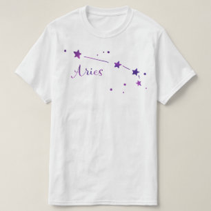 Camiseta T-shirt da constelação do zodíaco do Aries