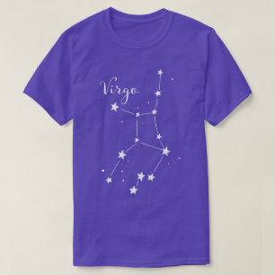 Camiseta T-shirt da constelação do zodíaco do Virgo