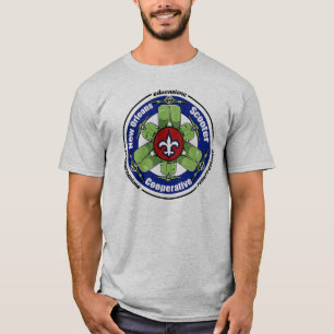 Camiseta T-shirt da cooperativa do patinete de Nova Orleãe