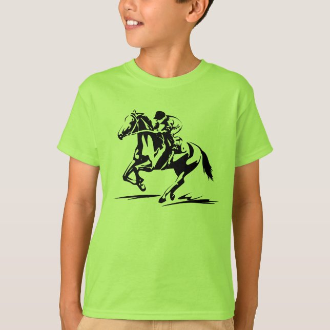 Camiseta T-shirt da corrida de cavalos (Frente)