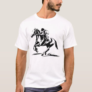 Camiseta T-shirt da corrida de cavalos