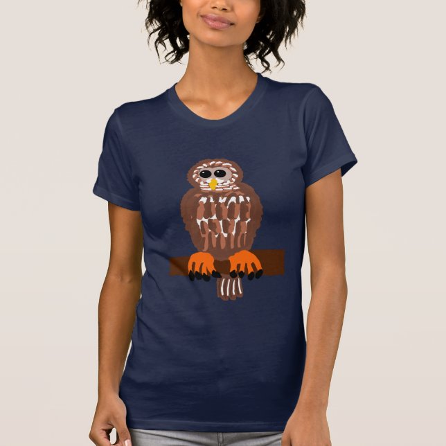 Camiseta T-shirt da coruja barrada (Frente)