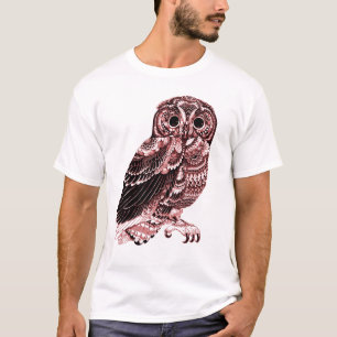 Camiseta T-shirt da CORUJA do VINTAGE