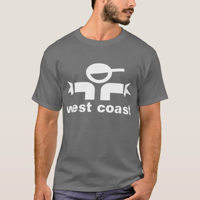 Camiseta T-shirt da Costa Oeste (Frente)