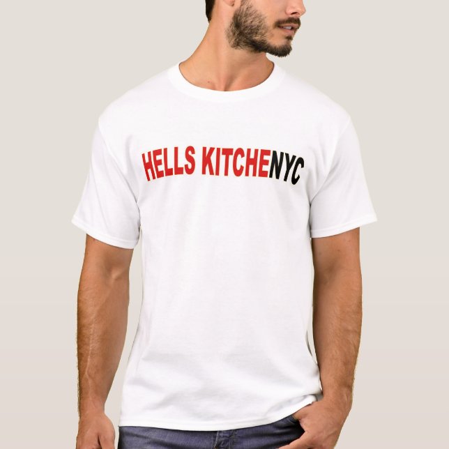 Camiseta T-shirt da cozinha dos infernos da Nova Iorque (Frente)