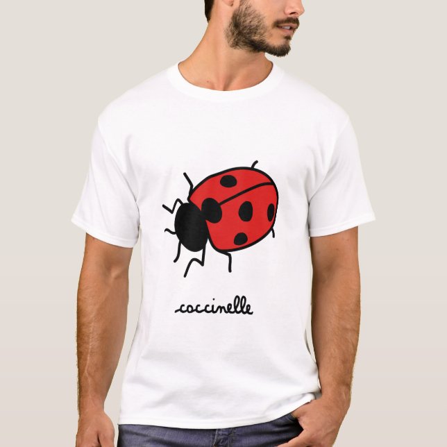 Camiseta T-shirt da criança do joaninha (Frente)