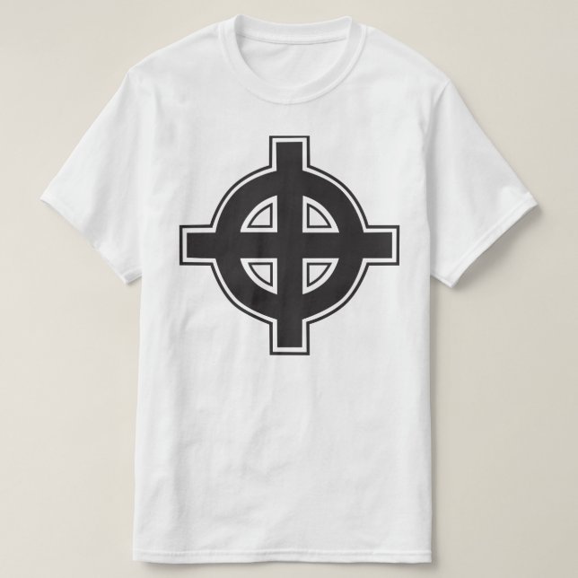 Camiseta T-shirt da cruz celta (Frente do Design)