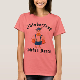 Camiseta T-shirt da dança da galinha de Oktoberfest