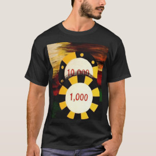Camiseta T-shirt da decoração da arte das microplaquetas