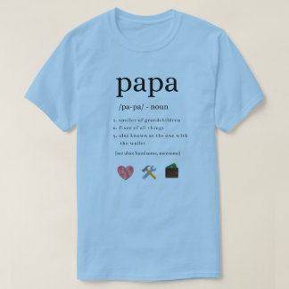 Camiseta T-shirt da definição do vovô da papá