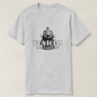 T-shirt da destilação de cavalos de ferro