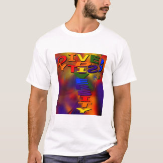 Camiseta T-Shirt da Diversidade de Fiação