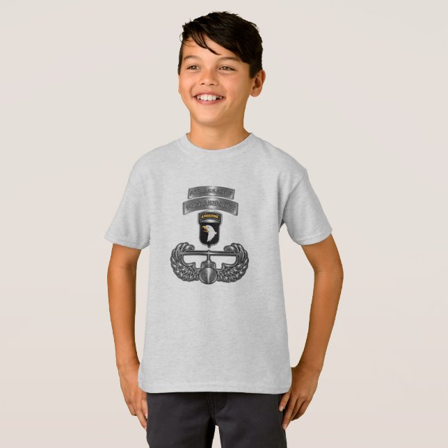 Camiseta T-Shirt da Divisão de Transporte Aéreo de ruas (Frente Completa)