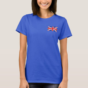 Camiseta T-shirt da DK BRITÂNICA da bandeira e do mapa