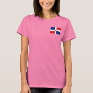 Camiseta T-shirt da DK da bandeira e do mapa da República
