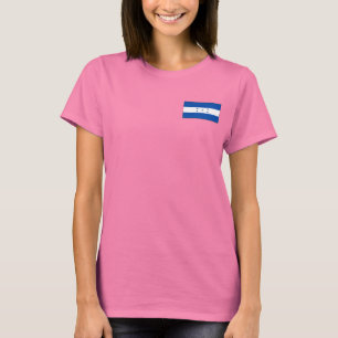 Camiseta T-shirt da DK da bandeira e do mapa de Honduras